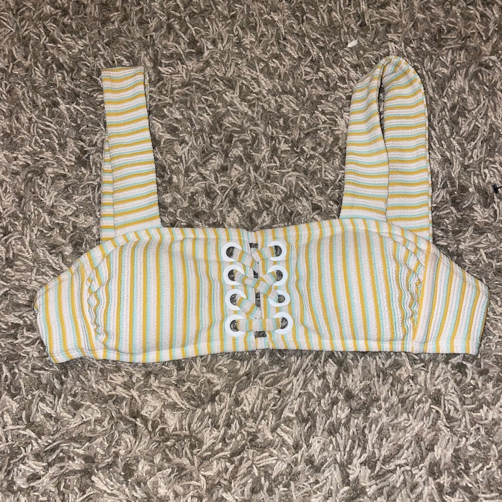 Womens striped bikini top